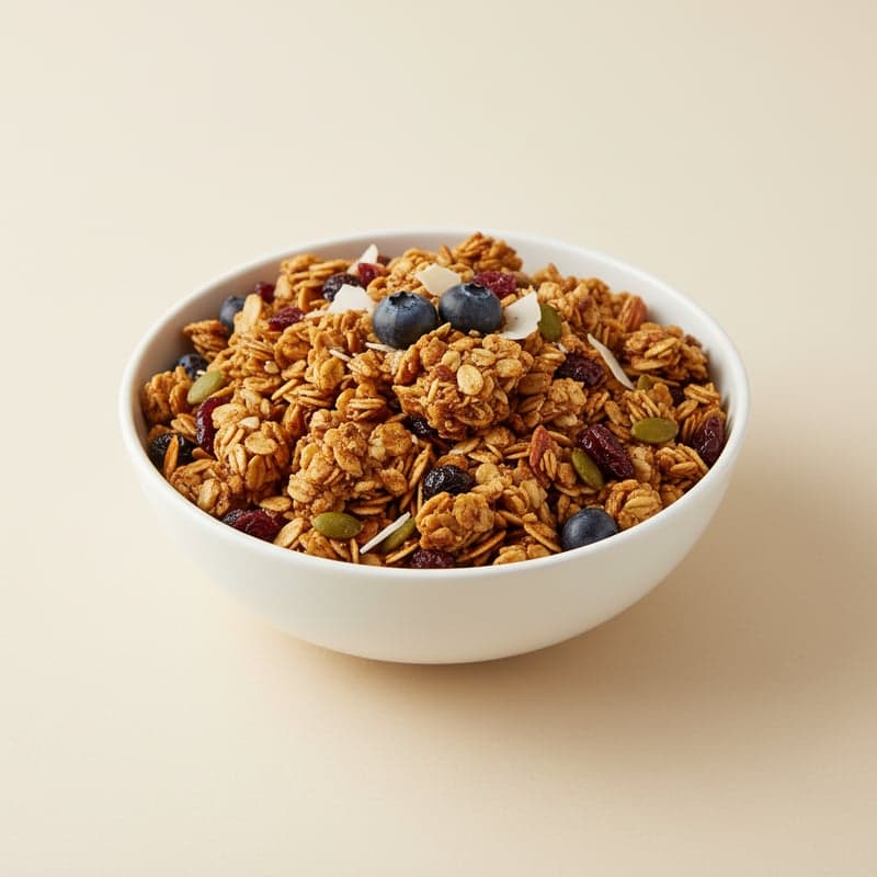 Granola: calories and macros per 100 g
