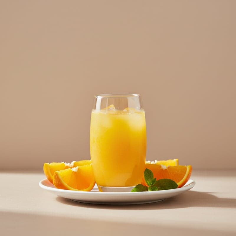 Orange Juice: calories and macros per 100 g