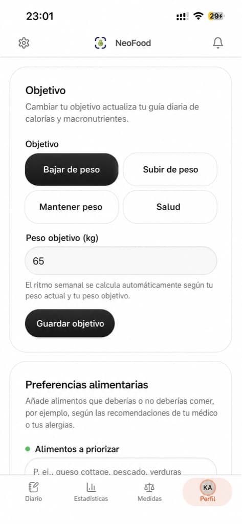 Captura de pantalla de la app 1