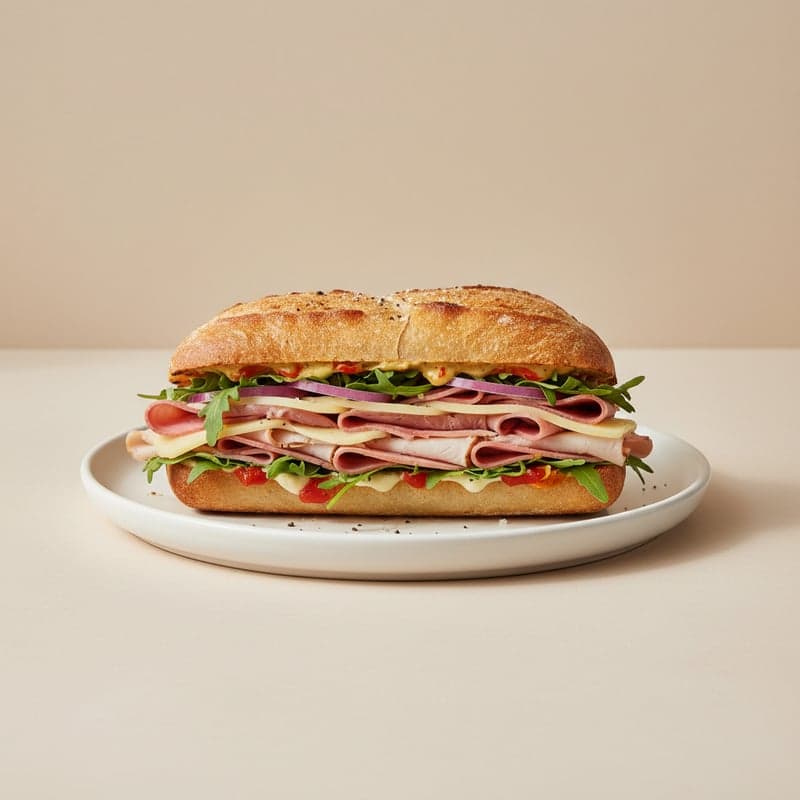 Bocadillo: calorías y macros por 100 g