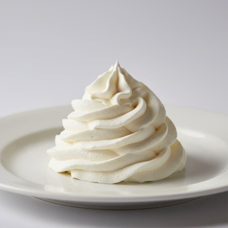 Whipped Cream: calories and macros per 100 g